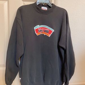 VTG Black San Antonio Spurs Sweatshirt